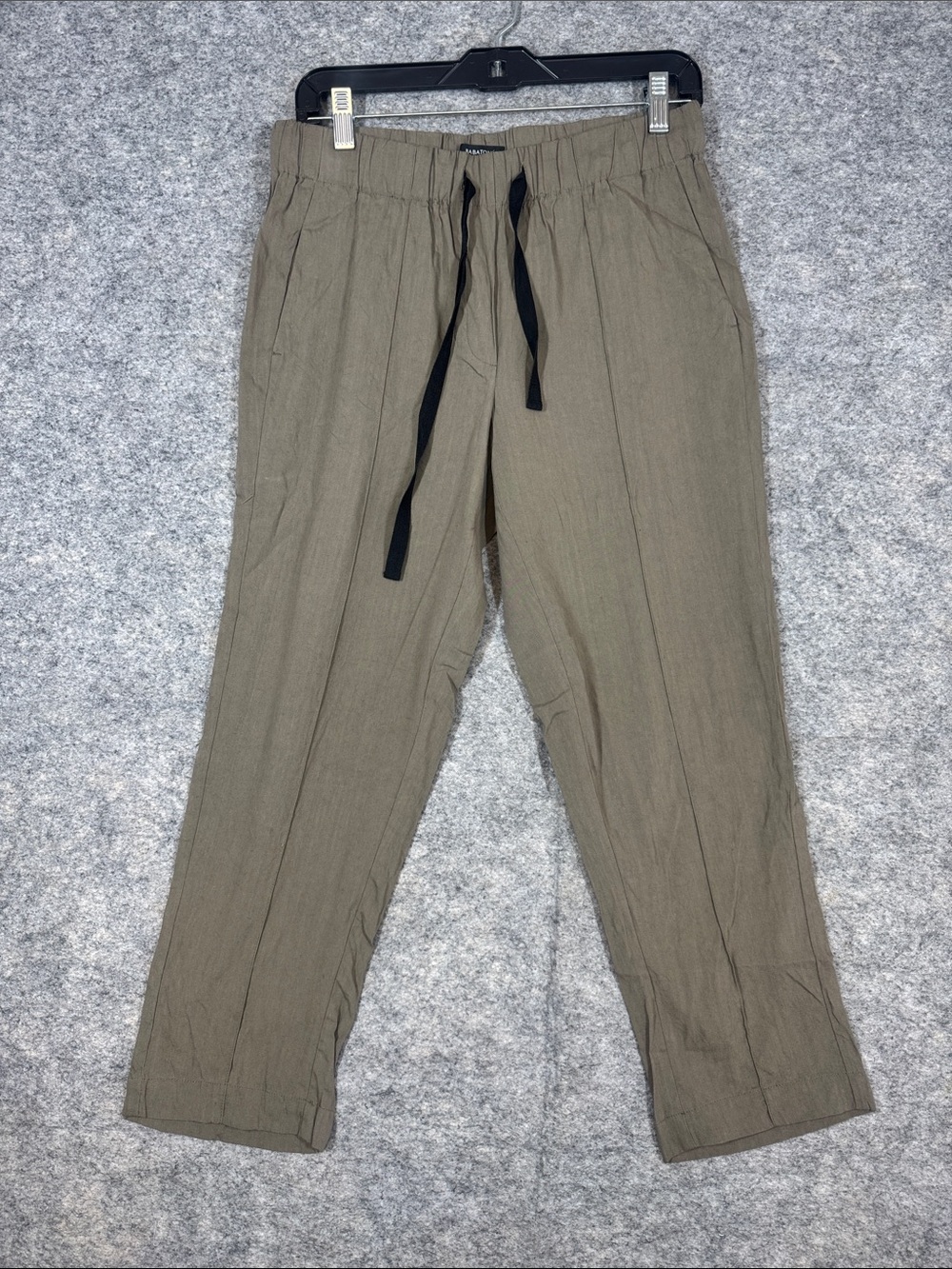 Babaton Linen Blend Pull On Pants Size S Relaxed Minimalist Trousers Office Chic - Picture 2 of 13